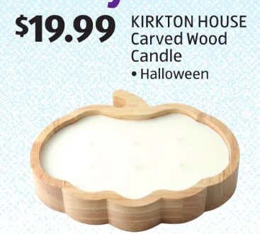 KIRKTON HOUSE Carved Wood Candle