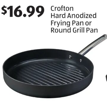 Crofton Hard Anodized Frying Pan or Round Grill Pan