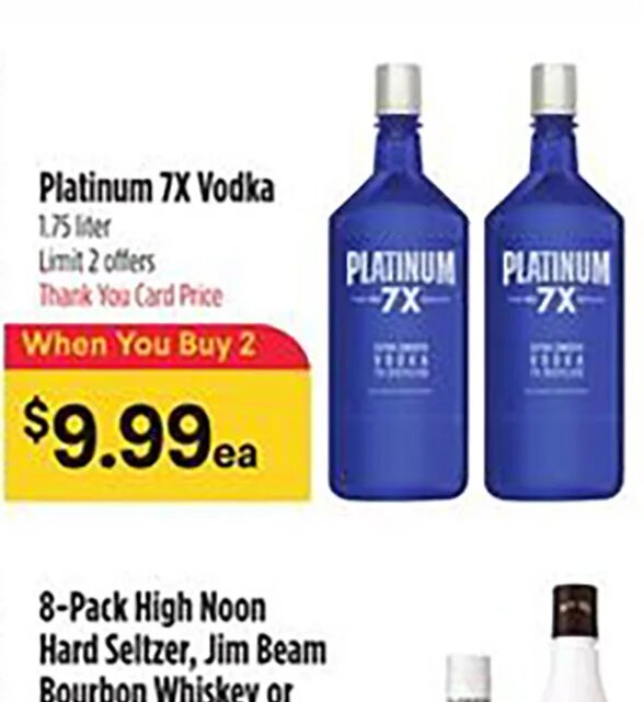 Platinum 7X Vodka