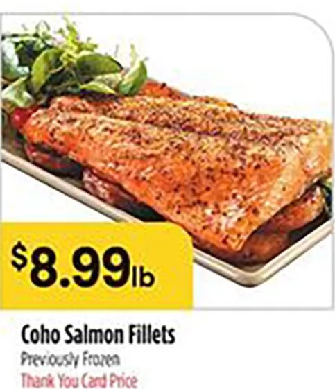 Coho Salmon Fillets at Bashas'