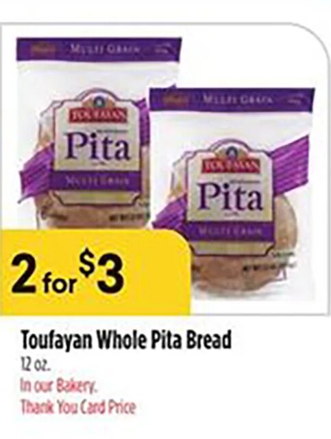 Toufayan Whole Pita Bread at Bashas'