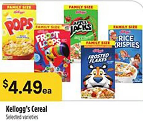 Kellogg's Cereal at Bashas'