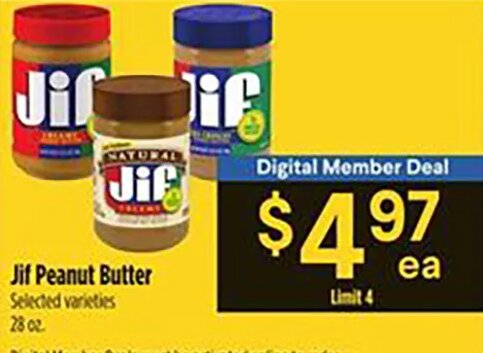 Jif Peanut Butter at Bashas'