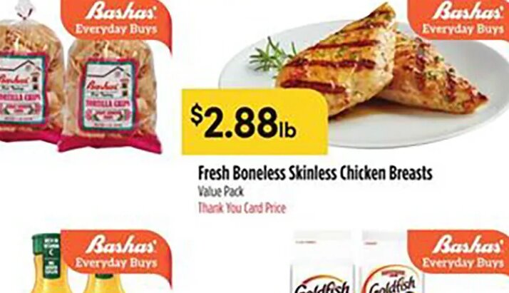 Fresh Boneless Skinless Chicken Breasts at Bashas'