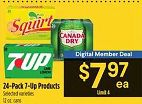 Squirt, 7Up or Canada Dry at Bashas'