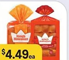 King's Hawaiian Rolls at Bashas'