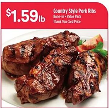 Country Style Pork Ribs at Bashas'