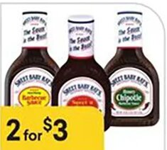 Sweet Baby Ray's Barbecue Sauce at Bashas'
