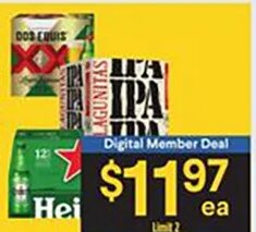 12-Pack Dos Equis, Heineken or Lagunitas