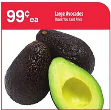 Large Avocados at Bashas'