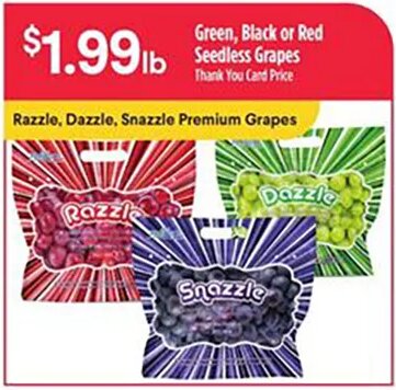 Green, Black or Red Seedless Grapes at Bashas'
