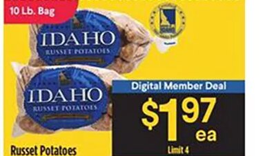 Russet Potatoes at Bashas'