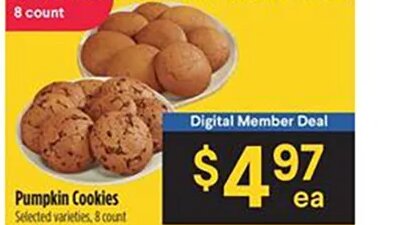 Pumpkin Cookies at Bashas'