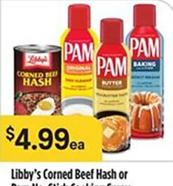 Libby's Corned Beef Hash or Pam No-Stick Cooking Spray