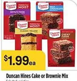 Duncan Hines Cake or Brownie Mix