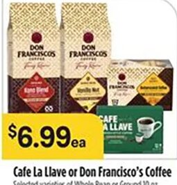 Cafe La Llave or Don Francisco's Coffee at Bashas'