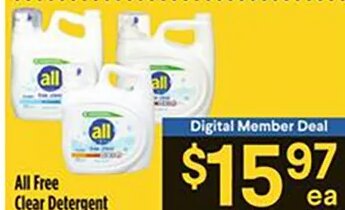 All Free Clear Detergent at Bashas'