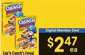 Cap'n Crunch's Cereal at Bashas'