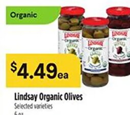 Lindsay Organic Olives