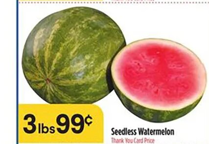 Seedless Watermelon at Bashas'