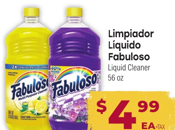 Limpiador Líquido Fabuloso