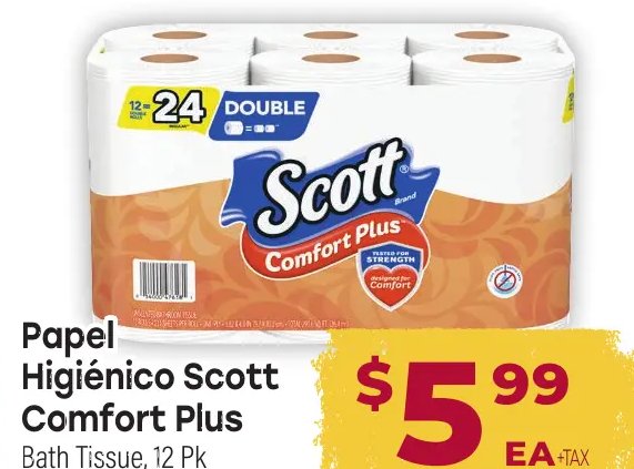 Papel Higiénico Scott Comfort Plus