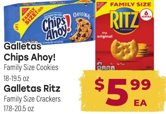 Chips Ahoy! / Galletas Ritz