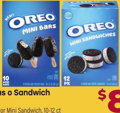 Paletas o Sandwich Oreo