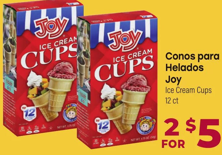 Joy Ice Cream Cups