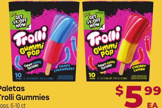 Paletas Trolli Gummies