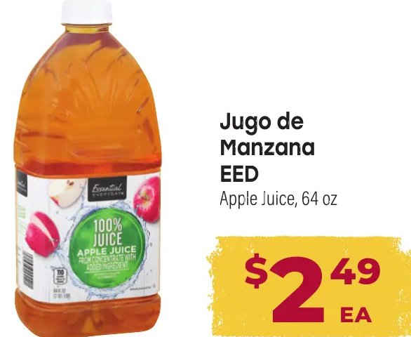 Jugo de Manzana EED