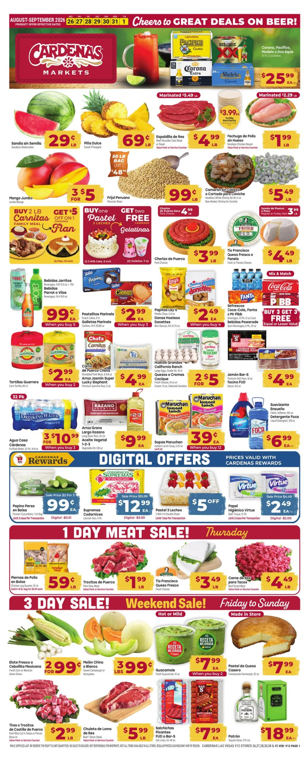 Cardenas Markets Weekly Ad Page 1