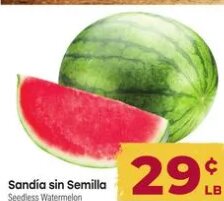Sandía sin Semilla