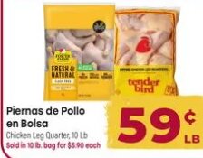 Piernas de Pollo en Bolsa