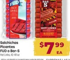Salchichas Picantes FUD o Bar-S
