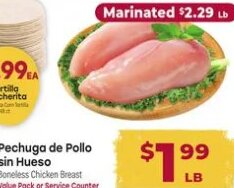Pechuga de Pollo sin Hueso at Cardenas Markets