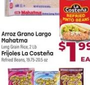 Arroz Grano Largo Mahatma / Frijoles La Costena