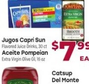 Jugos Capri Sun / Aceite Pompeian at Cardenas Markets