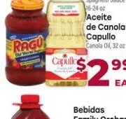 Salsa Ragu / Aceite de Canola Capullo