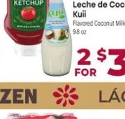 Catsup Del Monte / Bebidas de Leche de Coco Kuii