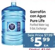 Garrafon con Agua Pure Life