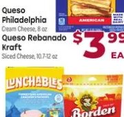 Queso Philadelphia / Queso Rebanado Kraft at Cardenas Markets