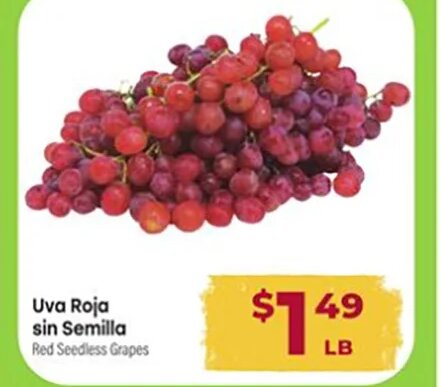 Uva Roja sin Semilla at Cardenas Markets