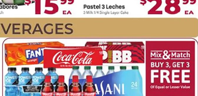 Pastel 3 Leches at Cardenas Markets