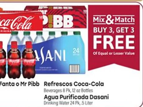 Refrescos Coca-Cola/Agua Purificada
