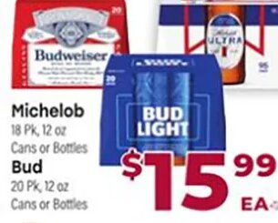Michelob/Bud at Cardenas Markets