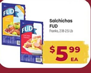 Salchichas FUD at Cardenas Markets