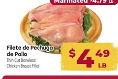 Filete de Pechuga de Pollo at Cardenas Markets