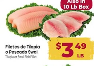 Filetes de Tilapia o Pescado Swai