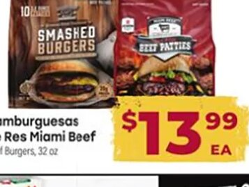 Hamburguesas de Res